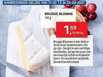 Alvo Brugge blomme aanbieding