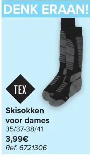 Skisokken voor dames 35/37 en 38/41 Ref. 6721306