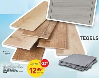 Brico Vloer- en wandtegel sandwood aanbieding