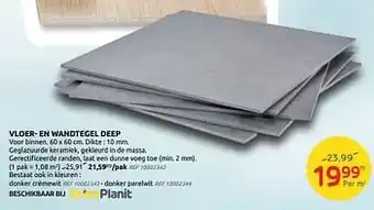 Brico Vloer- en wandtegel deep aanbieding