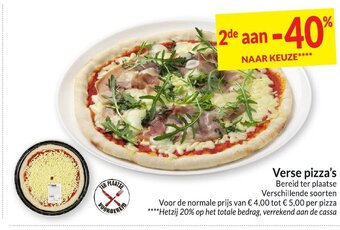 Intermarché Verse pizza's aanbieding