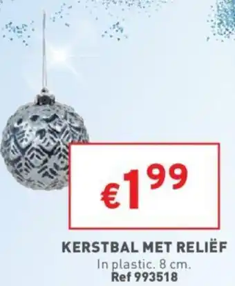 Kerstbal Met Relief