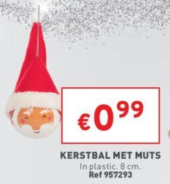 Kerstbal Met Muts
