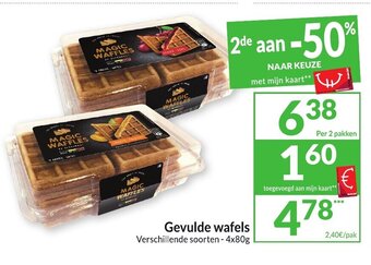 Gevulde wafels 4x80G