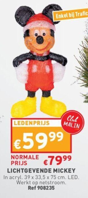 Trafic Lichtgevende Mickey aanbieding