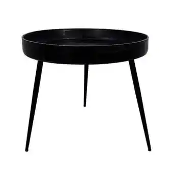 Leen Bakker Hsm collection bijzettafel Ventura - zwart - 52x60 cm aanbieding