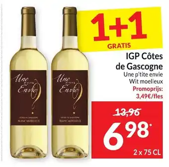 Intermarché IGP de Gascogne Une petite envie 2x75cl 1+1 gratis aanbieding