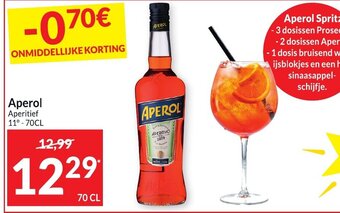 Intermarché Aperol aperitief 11° 70cl aanbieding