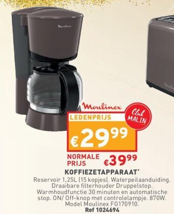 Trafic Koffiezetapparaat aanbieding