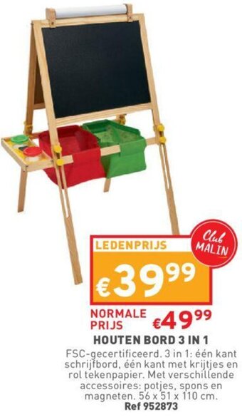 Houten Bord 3 in 1