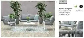 Multi bazar Fleurie loungeset aanbieding