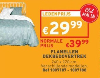 Trafic Flanellen Dekbedovertrek aanbieding