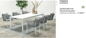 Multi bazar Gosford tafel full alu wit aanbieding