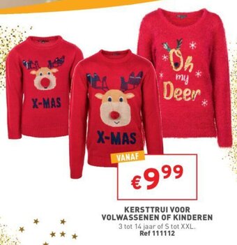 Trafic Kersttrui Voor Volwassenen of Kinderen aanbieding