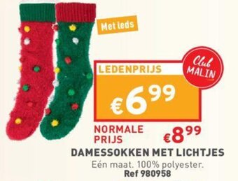 Trafic Damessokken Met Lichtjes aanbieding