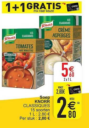 Cora Soep knorr aanbieding