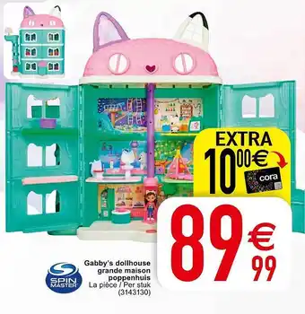 Gabby's dollhouse grande maison poppenhuis