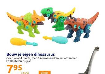 Action Bouw je eigen dinosaurus aanbieding