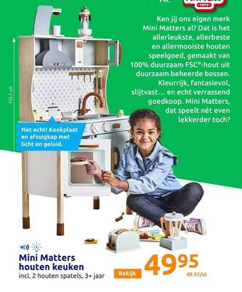 Action Mini matters houten keuken aanbieding