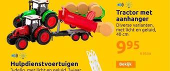 Action Tractor met aanhanger aanbieding