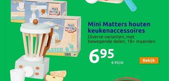 Action Mini matters houten keukenaccessoires aanbieding