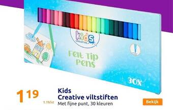 Action Kids creative viltstiften aanbieding