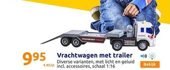 Action Vrachtwagen met trailer aanbieding