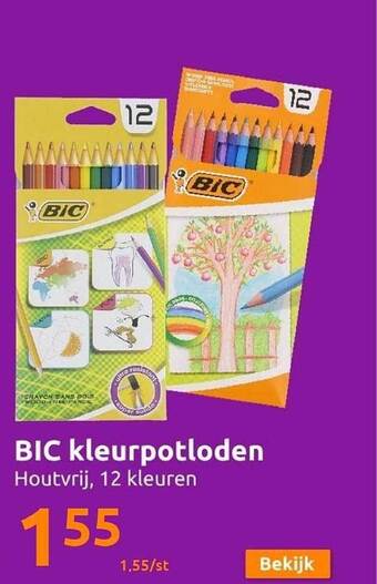 Action Bic kleurpotloden aanbieding