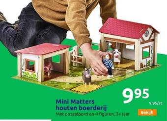 Action Mini matters houten boerderij aanbieding