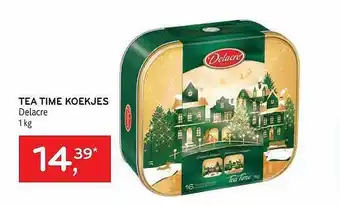 Alvo Tea time koekjes delacre aanbieding