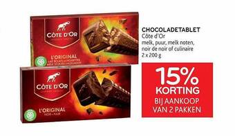 Alvo Chocoladetablet côte d'or aanbieding