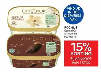 Roomijs carte d'or