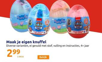Action Maak je eigen knuffel aanbieding