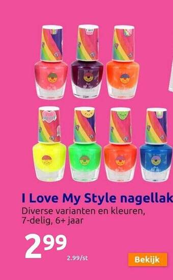 Action I love my style nagellak aanbieding