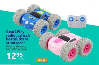 Gear2play radiografisch bestuurbare stuntracer