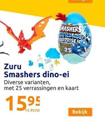Action Zuru smashers dino-ei aanbieding