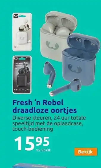 Action Fresh 'n rebel draadloze oortjes aanbieding