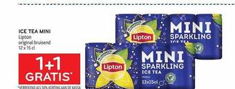 Alvo Ice tea mini lipton aanbieding