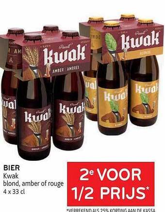 Alvo Bier kwak aanbieding