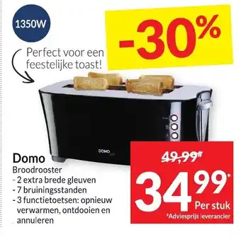 Domo broodrooster 1350W