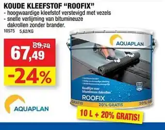 Koude kleefstof roofix 10liter