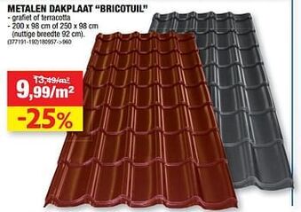Hubo Metalen dakplaat bricotuil aanbieding