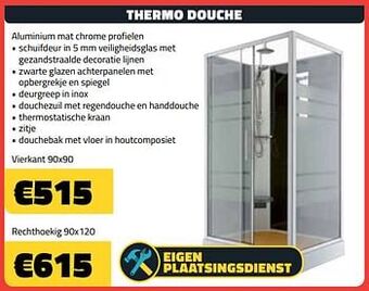 Bouwcenter Frans Vlaeminck Thermo douche aanbieding