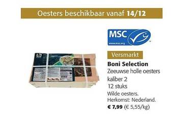 Colruyt Boni selection zeeuwse holle oesters aanbieding
