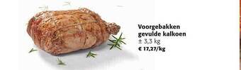 Voorgebakken gevulde kalkoen