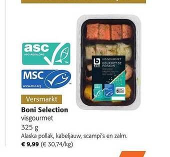 Colruyt Boni selection visgourmet aanbieding
