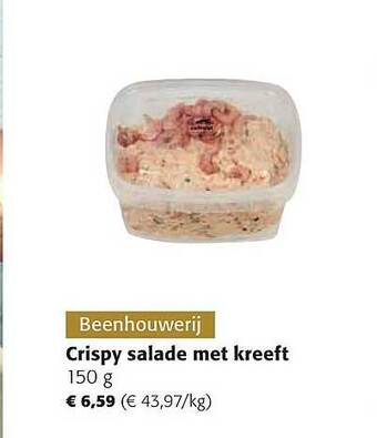 Colruyt Crispy salade met kreeft aanbieding
