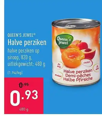 Queen's jewel halve perziken 480g
