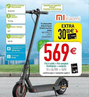 Cora Elektrische step mi pro 2 city aanbieding