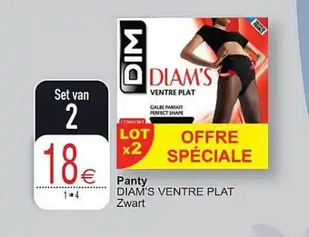 Panty diam's ventre plat